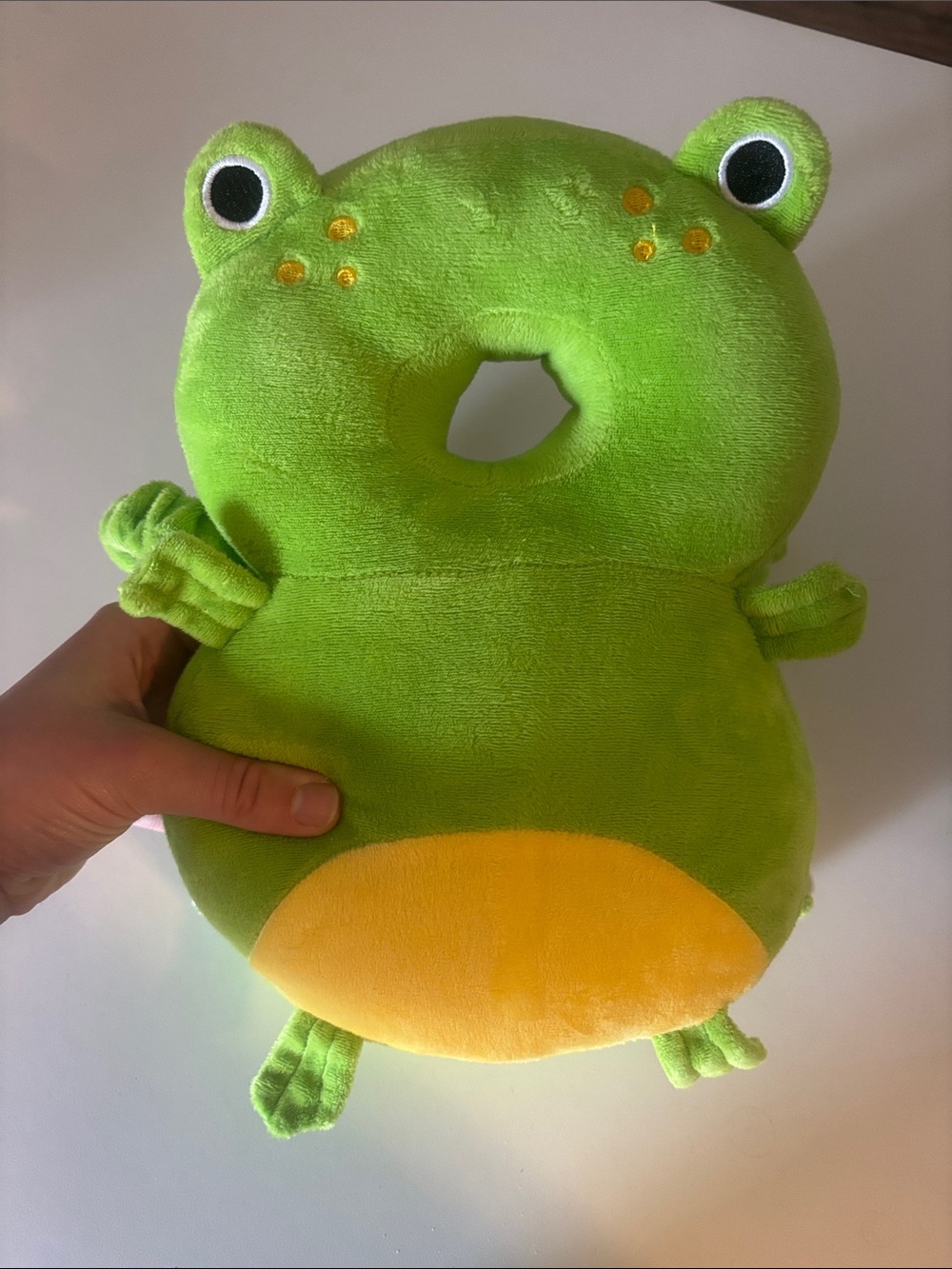 Green Frog Baby Head Protector Backpack For Walking Crawling